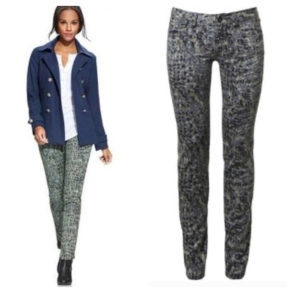 CAbi 604 Modern Camo Stretch Skinny Jeans‎ Sz 4